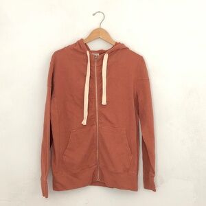 Jungmaven Zeppelin Full Zip-Front Hoodie size S in Terracotta Hemp/Cotton NWT